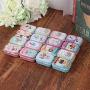 Milue Small Empty Tinplate Tin Tea Can Storage Box Organizer for Jewelry Candy Case