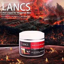 LANCS Hot Cream Cellulite Treatment Belly Sweat Workout Enhancer Slimming Massage Gel for Muscle Relaxation