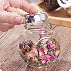 Kitchen Food Storage Jar Airtight Food Storage Kitchen Glass Jar Moisture-Proof Home Multi-Purpose Jam Bottle Cruet Spice Jar Transparent Glass Sealing Pot