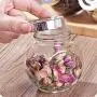 Kitchen Food Storage Jar Airtight Food Storage Kitchen Glass Jar Moisture-Proof Home Multi-Purpose Jam Bottle Cruet Spice Jar Transparent Glass Sealing Pot