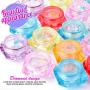 40Pcs Cosmetic Containers, HNYYZL 3 Gram Sample Empty Container Plastic Travel Pot Jar, for Eye Shadow Nails Powder Jewelry Earrings Lotion Cream Sample Make-up Storage(8 Colors, 3ML)