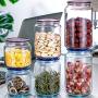 Glass Sealed Jars, Kitchen Household Grain Storage Tanks, Storage Jam/Honey/Coffee/Nuts