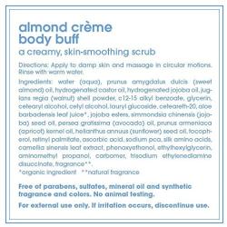 LATHER Almond Creme Body Buff 4 oz - Cream-Based Body Scrub That Gently exfoliates and hydrates The Skin