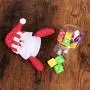 5 Stück Weihnachts Kunststoff Klare Glasbehälter Santa Geschenkhalter Dose Dekoration Xmas