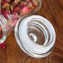 DonhDonh Household Airtight Sealed Nut Containers Sugar Jars Food Storage Containers with Glass Lid for Office Kitchen