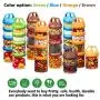 Bouteilles de Rangement Portables et Empilables SELEWARE 4 Pièces, Panda, Verrouillage Rotatif, pour Nourriture, Snacks, Noix, Boissons et Plus, Sans BPA et Sans Phtalates, 940 ml Bleu Bouteilles de Rangement Portables et Empilables SELEWARE 4 Pièces, Panda, Verrouillage Rotatif, pour Nourriture, Snacks, Noix, Boissons et Plus, Sans BPA et Sans Phtalates, 940 ml Bleu
