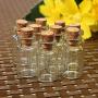 Yalulu 20Pcs Mini Clear Glass Jars Bottles with Cork Stoppers for Arts & Crafts, Projects, Decoration, Party Favors (7ml,2240mm)
