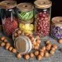 Glass Sealed Storage Bottles With Lid For Spices Food Storage Container Moisture-proof Kitchen Goods Confectioner Sealed Cans Glass Sealed Storage Bottles With Lid For Spices Food Storage Container Moisture-proof Kitchen Goods Confectioner Sealed Cans