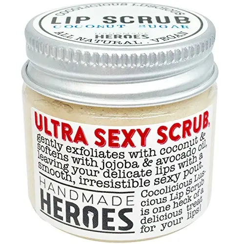 All Natural, Vegan Coconut Lip Scrub - Gentle Exfoliation, Lip Moisturizer & Conditioner, 1.23oz All Natural, Vegan Coconut Lip Scrub - Gentle Exfoliation, Lip Moisturizer & Conditioner, 1.23oz