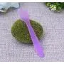 100pcs Plastic Spatulas Cosmetic Scoop Stick Spatula Applicator Tool for Mixing and DIY Mask Facial Cream Makeup Skin Care Products 3.2'' Reusable (Purple)