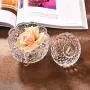 Transparente Farbige Schmetterlings-Kristall-Cukruss-Glasbehälter Geschenk Hochzeit Festliche Schmuckbox mit Deckel Lagerbehälter Zuckerzylinder [Transparent] Kleine Schmetterlinge