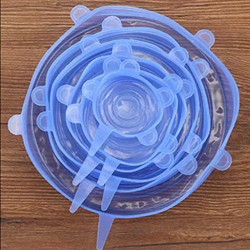 XWU Silicone Stretch Lids 6 Pack Different Size Stretchable Food Covers for Cups, Pots, Can,Bowls,Dishes,Mugs,Jars XWU Silicone Stretch Lids 6 Pack Different Size Stretchable Food Covers for Cups, Pots, Can,Bowls,Dishes,Mugs,Jars