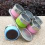 6pcs Seasoning Jar Stainless Steel Seasoning Jar Colorful Visual Seasoning Jar Condiment bottles