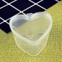 132 24Pcs Heart Shaped Slime Containers Storage Cups Box Leakproof Clear Plastic Lid Deli Sauce Chutney Food Toy Containers