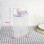 Fdit Rice Storage Bin Cereal Container with Lid Portable Home Kitchen Storage Box Plastic with Measuring Cup Lid