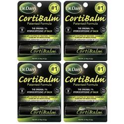 Dr. Dans Cortibalm Lip Balm for Chapped Lips, 4 Count