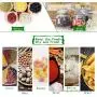 YEBODA Food Storage Canister Set Glass Jars with Clamp Airtight Lids and Silicone Gaskets for Multi-Purpose Kitchen Containers - Clear Square (4 Piece) YEBODA Food Storage Canister Set Glass Jars with Clamp Airtight Lids and Silicone Gaskets for Multi-Purpose Kitchen Containers - Clear Square (4 Piece)