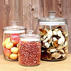 Glass Sealed Jars, Moisture-proof Kitchen Food Containers, Storage Spices/Oatmeal/Cereal/Rice