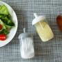 Einfache Küche Feuchtigkeit-Beweis Sauce Gewürz Glas Mit L?ffel Würze T?pfe Klar Gewürze Salz Pfeffer Menage Container Condiment bottles (Farbe : H)