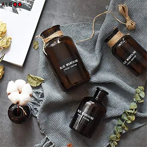 Chic Minimalist Glass Storage Jars Scandinavian Vogue Elegance Desk Storage Bottle Organizer Coffee Tea Flower Container Decor Glass Storage Containers With Lids