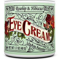 Eye Cream - Eye Cream for Dark Circles and Puffiness, Under Eye Cream, Anti Aging Eye Cream Reduce Fine Lines and Wrinkles, Rosehip and Hibiscus Botanicals - 1.7oz