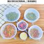 Watana973 Reusable Silicone Stretch Lids Food Kitchen Storage Wraps Cover Various Size 12 Piece