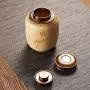 Airtight Bamboo Tea Jars With Copper Lid For Bulk Products Spices Cans Home Storage Bottles Coffee Food Container Decorative,silverB173