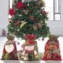 BLagenertJ Christmas Storage Pouch Candy Food Bag Box Cute Santa Snowman Elk Pattern Drawstring Gift Candy Bag Snowman