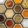 Mini Hexagon Glass Jars (1.5oz, 48-Pack); Tiny Hex Jars with Gold Lids for Spices, Gifts, Party Favors, DIY and More, 3-Tablespoon Capacity