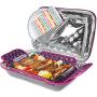 Arctic Zone 2224IL4C2D4C Deluxe Hot/Cold Thermal Insulated Food Carrier, Purple
