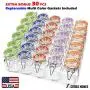 Spice Jars Airtight 4 oz small mason Glass Jars with Leak Proof Multi Color Gasket + Hinged Lid + Reusable Chalkboard Label Multipurpose Spice Containers Herb Seasoning Art Craft Storage Empty 30 Pack