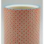 Nicola Spring Tea Coffee and Sugar Canister Storage Jar - Porcelain Blue/Orange Print Design