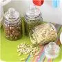 Kitchen Glass Sealed Jars Lid Storage Bottle Food Candy Tea Container Caning Sealing Household Storage Tool,350 Ml