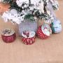 Christmas Candy Jar Sets Cookie Tins - Santa Clause and Snowman Candy, Cookie, Christmas Decorative Storage Jars 4PCS