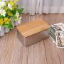 Milue Tinplate Storage Box Case Organizer With Bamboo Lid For Money Coin Candy Key (Large)