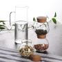 Shelf Floating Storage Jar Glass Tea Pot Kitchen Heat-resistant Scented Tea Transparent Sealed Jars Storage Tank.