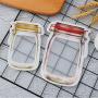 6Pcs/lot Portable Mason Jar Shape Food Zipper Sealed Storage Bag Kitchen Travel Food Snack Candy Storage Zipper Bag,Multi