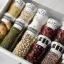 Bouteilles de stockage en verre Yl Ly pour aliments et bonbons avec couvercle - Réservoir de rangement de 1000 ml pour la maison et la cuisine. Bouteilles de stockage en verre Yl Ly pour aliments et bonbons avec couvercle - Réservoir de rangement de 1000 ml pour la maison et la cuisine.