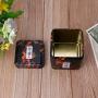 Milue 50g Mini Metal Tea Caddy Sugar Candy Coins Holder Container Jar Tin Souvenir (Black)