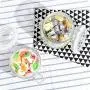 Glasbehälter für die Küche, Gosear 4 Stück 250ml Runde Klare Glas-Küchenbehälter + 36 Stück Schablonen-Schriftzug-Aufkleber für Haus-, Küche, Snacks, Soßen, Kunsthandwerk, Dekorationsprojekte