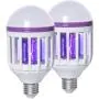 2er Pack Insektizide Birnen, 2-in-1 Mücken-Killer-Lampe, UV LED Mücken-Fliegen-Killer-Birne für Innen- und Außenbereich