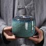 Ceramic Tea Box Storage Box Dried Fruit Coffee Bean Storage Tank Ceramic Jar Canister Set Container,2