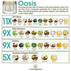 Era Organics Face Moisturizer for Dry Skin - Extra Hydrating 16-in-1 Age Defense Facial Cream With Manuka Honey, Avocado Oil, Jojoba Oil - pH Balanced Non Greasy Day & Night Cream For Women & Men