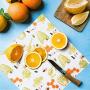 Wrap Food Storage Kit,Include 3Pcs Beeswax Food Wrap 3Pcs Cotton Mesh Bags,Eco-Friendly Washable, Food Cover