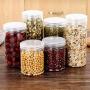 CactusAngui Storage Container Kitchen Storage 3Pcs Kitchen Storage Box Food Sealed Cans Pot Jar Clear Tea Sugar Container - 3pcs