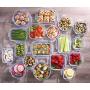 Kinetic GoGreen Glassworks Elements 36-Piece Oven Safe Glass Food Storage Container Set with Lid; 18 Containers & 18 Lids; 55131