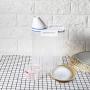 Fdit Rice Storage Bin Cereal Container with Lid Portable Home Kitchen Storage Box Plastic with Measuring Cup Lid