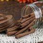 Factory Direct Craft Harvest Collection Mason Jar with Rusty Lid and Filled with Cinnamon Sticks