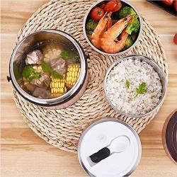 ZL-CHUFANG Lunch Box Vacuum Insulated Flask for Hot Food, Stainless Steel Soup Thermos porridge Food Jar with Handle, Food Storage Carrier Container Bento Box enjoy a hot lunch on the go.