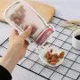 Wiederverwendbare Ziplock-Snackbeutel, 12 Stück, Niedlicher Fassbeutel mit Glaseffekt, Wiederverwendbare Sandwichesäcke, Geschirrspülergeeignet für Küche, Picknick, Camping, Organizer (Hoch x 2 + Lang x 3 + Mett x 3 + Breit x 4)